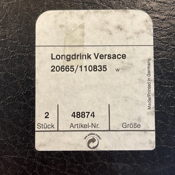 Versace Medusa long drink/highball glasses. - Picture 6 of 7